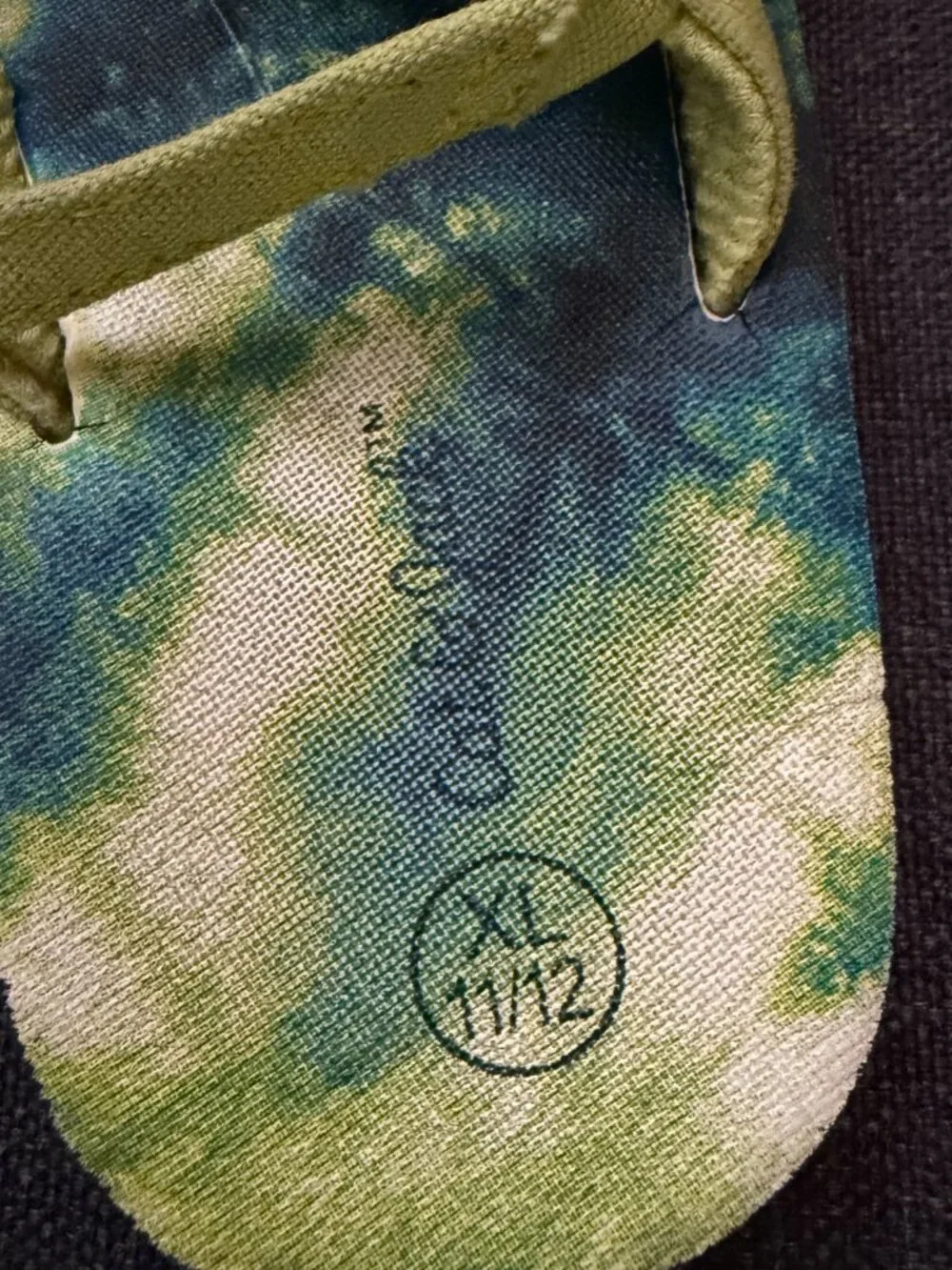 Toddler Tie Dye Flip Flop Sandals, Size XL 11/12